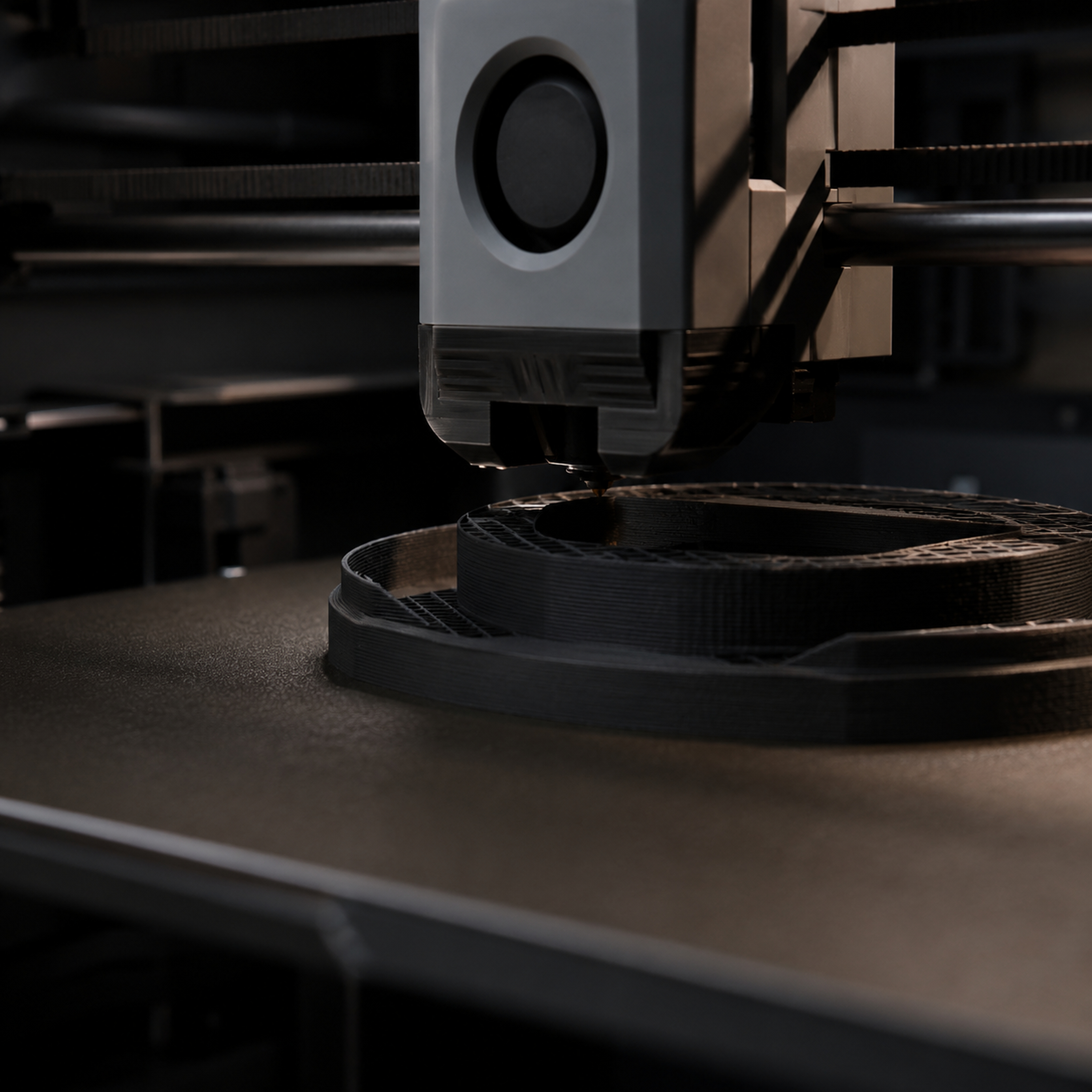Bambu Lab P1S printing a functional part